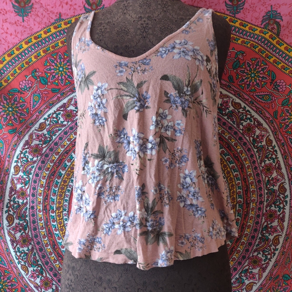 Pink Floral Tank